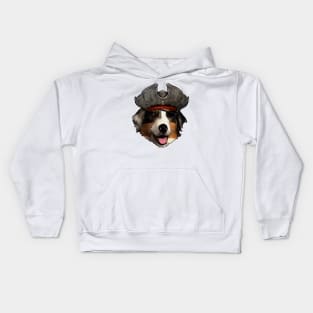 Australian Shepherd Pirate Kids Hoodie